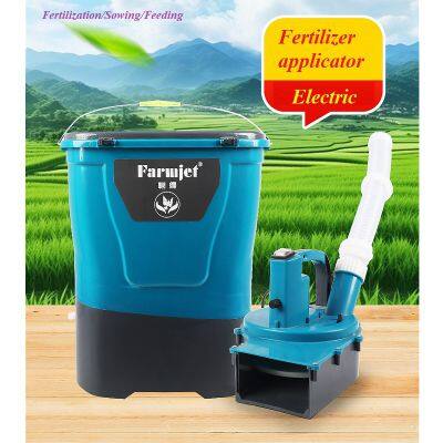 Electric fertilizer applicator