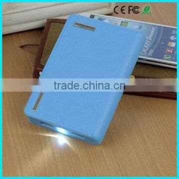 Double usb 12000mAh external battery charger with LED for samsung