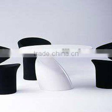Parabel round shape fiberglass material restaurant table