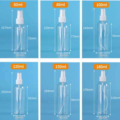 High Quality PET Plastic Spray Bottles 30ml-500ml Amber White Clear Blue for Cosmetics Packaging photo-4