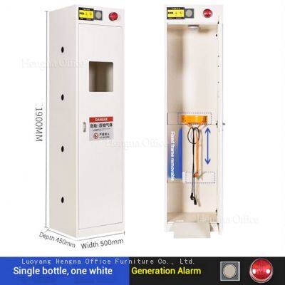 Прочный шкаф для медицинских кислородных баллонов с сигнализацией и антикоррозионной стальной конструкцией для медицинского газового хранилища photo-2