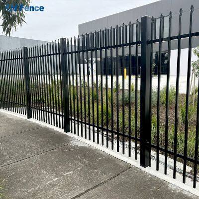 Kohlenstoffstahl, umweltfreundlich, pulverbeschichtet, wärmebehandelt, moderner Sicherheits-Außenzaun, nagetierresistent, rottfest, einfach zu montieren