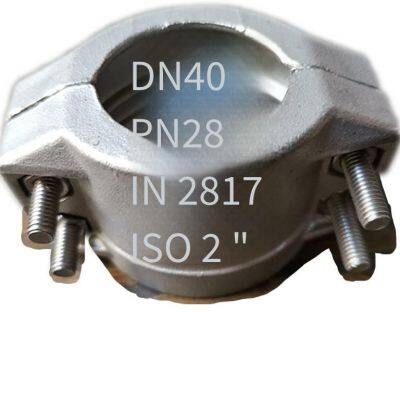 Safety Clamps Din2817 Stainless Steel 304 Safety Pipe Clamps Double Bolt Wide Clamps Hose Clamps High-pressure Hose Clamps photo-3