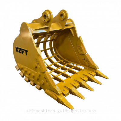 Ковш-сито для горных пород, ковш-скелет для экскаватора Caterpillar CAT320, объем 1.1 м³