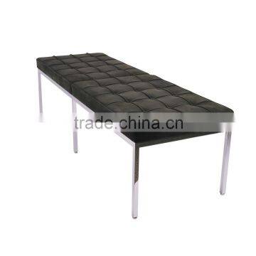 Florence Knoll Bench,Mid-century Bench,modern Classic Genuine Leather Bench photo-3