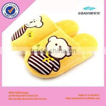 New Design plush house Shoes white indoor animal bear shaped slippers and shoes for kids