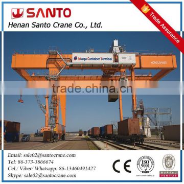 Loading And Unloading 35-50Ton Rubber Tyred Container Gantry Crane