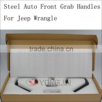 New Steel Car Front & Rear Grab Handle Stainless Bar Grab Handrail for Jeep Wrangler JK 07-15 photo-2