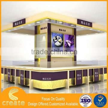 Best quality portable jewelry display showcase plexiglass watch display cabinet