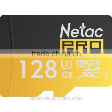 Netac 128G C10/ U3 high speed memory card made in Taiwan