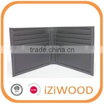 rfid blocking pu slim wallet for men