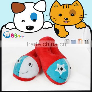 best selling cute big eyes Slippers plush toys for kid