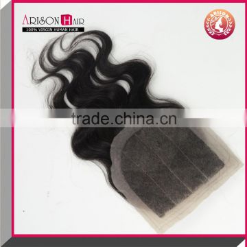 2014 Qingdao factory price wholesale silk base closure 5x5