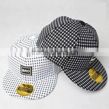 2016 Latest Plaid Pattern Children Snapback Newsboy Flat Caps