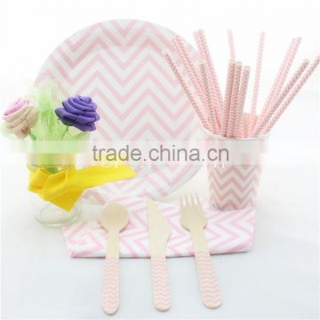 Kids Birthday Party Paper Tableware Set