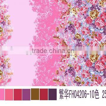 Printed bedding fabric /flowers design printing fabric for home textile /extra wide width print fabric for bedding