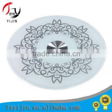 Banquuet hotel used round glass lazy susan for wedding/hotel