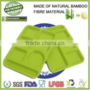 loyal square bamboo fibre bio tableware tray /cutlery tray/food tray