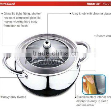 Apple Shape Rolled Edge Hot Pot Cookware Cast Iron Cookware photo-3