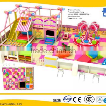 70 sq.m candy theme attraction proof free design indoor amusement park equipment