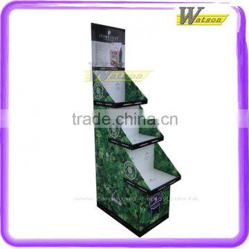 customized pet shop pet food promotion cardboard floor display stand