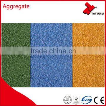 Coloured anti-slip material aggregate