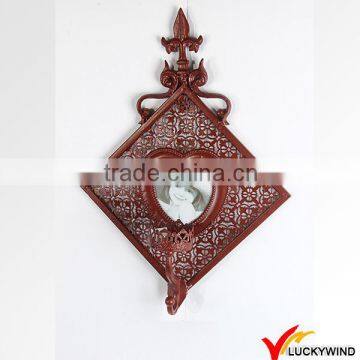 Handcraft Vintage Triple Metal Wall Leaf Candle Holder photo-3