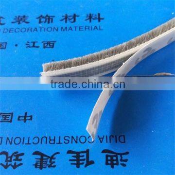 Aluminium sliding windows and doors seals wool pile strip with self-adhesive