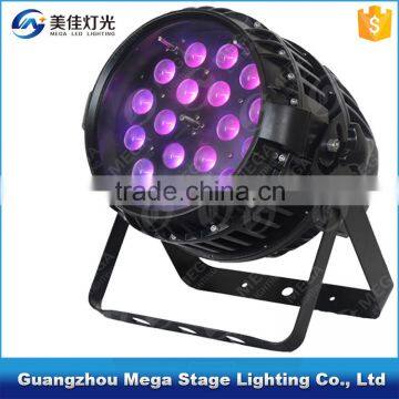 High Power Dmx Outdoor 18x10w 4in1 Led Par Zoom Rgbw Ip65