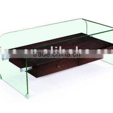 Glass coffee table