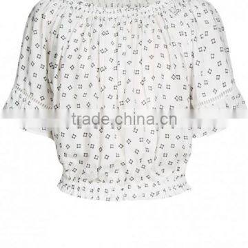 Horizontal Collar Printed Star Fabrics Half Sleeve Fashion Sexy/latest Casual Shirt photo-5