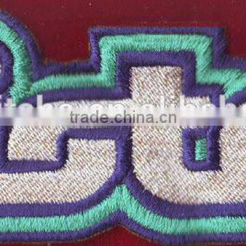 High Quality letters embroidery Design Custom Embroideried Patch