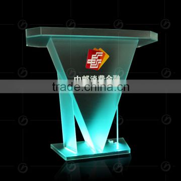 high-end acrylic plexiglass lectern speech podium pulpit