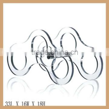 clear acrylic wine stand display rack