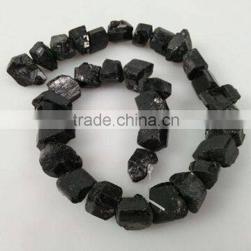 Wholesale price Semi-precious black tourmaline rough stone