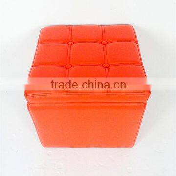 Decoro Leather Bedroom Furniture Opening Storage Ottoman photo-2