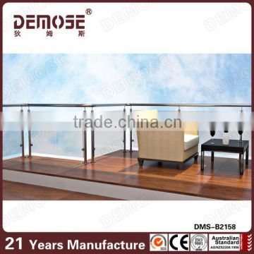 304 316 stainless steel indoor glass railing