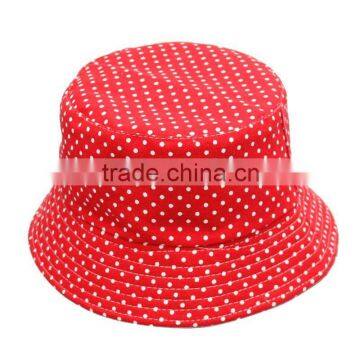 custom print pattern red bucket hats