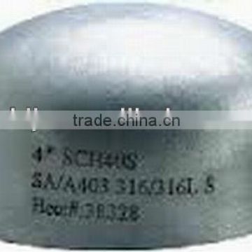 SA/A403 4" SCH40S Pipe Fitting Stainless Steel Made in China Seamless Cap