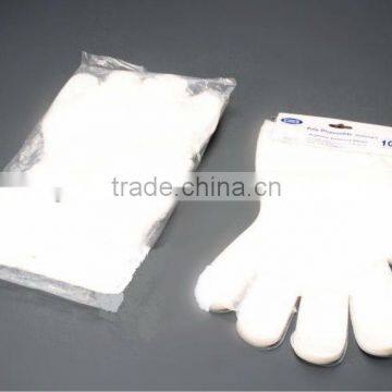 Wholesale size L / XL, Transparent, Industrial and Finger Polyethylene (PE )Disposable Gloves(CE ISO FDA)