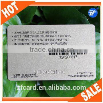 PVC barcode plastic cards