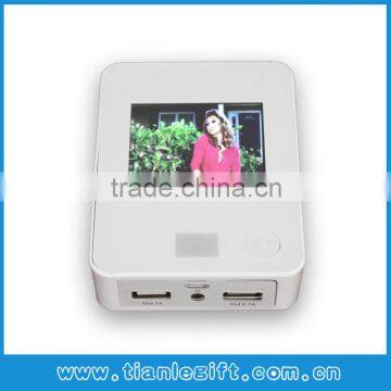 2015 Newest Style Power Bank with LCD Video Player