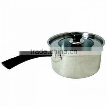 stainless steel 304 nonstick mini kitchen universal pot with seeable glass lid