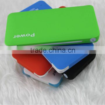 6500mAh portable power bank built in cable for smart phone tablet PC