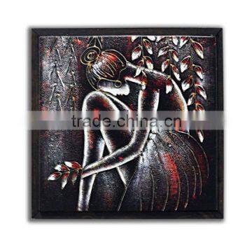 Natural nude body art painting for office decoration
