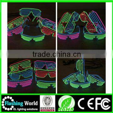 COSPLAY Christmas el Wire Led Shutter Glasses photo-5