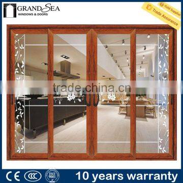 China Wood Grain Aluminium Entrance Door Producer photo-5