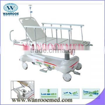 BD111BC Double hydraulic oil pump patient transfer trolley with Plastic table top