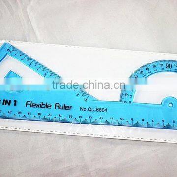 2015 Hot Factory OEM High Quality PVC Ruler stationery items for schools