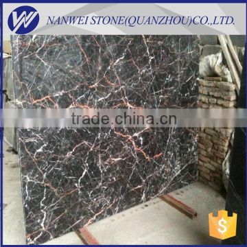 shuitou square Cuckoo red marble wall tile and black and red stone flooring marble black fringe color